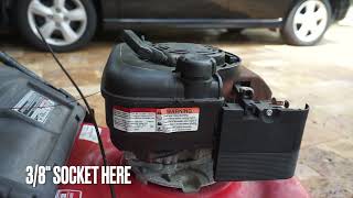 How To 21quot Inch TroyBilt Lawnmower PullStart Starter Assembly Replacement [upl. by Itoc]