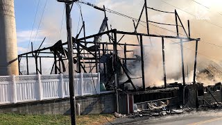 Fire destroys barn in Lancaster County [upl. by Cromwell]