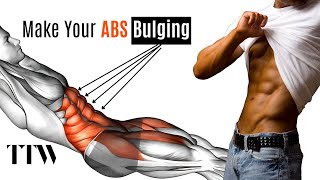 You can do these three exercises to make your abs bulging absbulging [upl. by Atnoed]