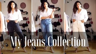 Jeans for Pear Shaped Women My Denim Collection [upl. by Attecnoc]