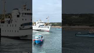 SCILLONIAN III PASSENGER FERRY ST MARY’S HARBOUR ISLES OF SCILLY ON THE WAY TO PENZANCE CORNWALL [upl. by Michelsen]