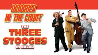 Disorder in the Court 1936 IN COLOR  The Three Stooges HD 1080p [upl. by Ecnerrat714]