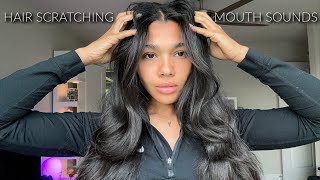 ASMR  Fast amp Aggressive Mouth Sounds Hair Sounds amp Hair Brushing ⚡️💜 [upl. by Hayarahs]