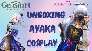 UNBOXING GENSHIN IMPACT KAMISATO AYAKA COSPLAY DOKIDOKI [upl. by Tory120]