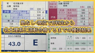 E判定から名古屋大学理学部に合格するまでの模試結果amp共通テストや二次の結果公開 [upl. by Azar]