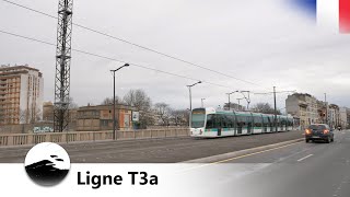 4K Ligne T3a destination Pont de Garigliano [upl. by Mixie]