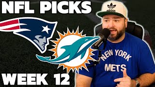 Patriots vs Dolphins Week 12 Bets  NFL Sunday Picks With Kyle Kirms [upl. by Crutcher899]