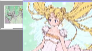 ReDraw screenshot Sailor moon speedpaint [upl. by Soigroeg]