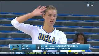 Arizona at UCLA  NCAA Womens Volleyball Oct 9th 2016 [upl. by Orton]