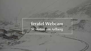 Webcams St Anton – Erster Schnee am Arlberg [upl. by Ahsei]