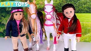 Baby Doll Hair Style Shop for Horses Play Toys [upl. by Shirlee]