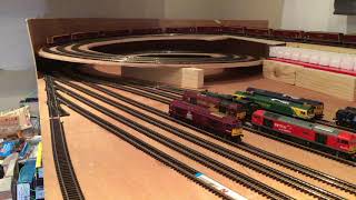 Testing the gradienthelix on my new N gauge layout [upl. by Nipahc]