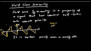 L12 Half wave Symmetry [upl. by Assenej]