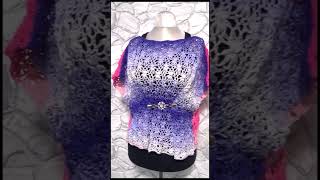 Oberteil häkeln Shirt quotNikitaquot Top Blusa uncinetto Crochet mesh top Tutorial crochet handmade [upl. by Pier]