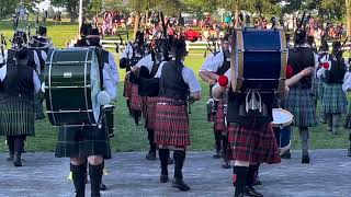 Glengarry Highland Games Massed Bands 1 [upl. by Silisav]