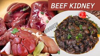 Brown Stew Beef Kidney Jamaican Style Kidney Recipe [upl. by Ecydnarb]