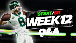 Week 12 StartSit Questions for Fantasy Football [upl. by Kenric716]