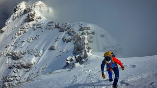 Watzmann 2713m Winterüberschreitung in einem Tag [upl. by Giovanna]