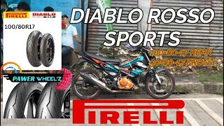 RAIDER 150 PIRELLI DIABLO ROSSO SPORTS 1008017 REAR 908017 FRONT [upl. by Tamera]