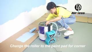 AR100 Electric Paint Roller  Paint Brush Pad [upl. by Cimah]