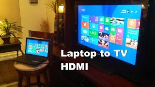 How to Connect Laptop to TV using HDMI  Easy amp Fun [upl. by Ycinuq]