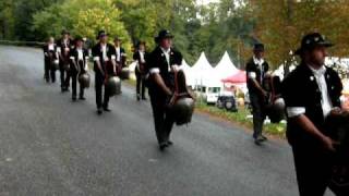 Larrivée des sonneurs de la Dôle à Romainmotier [upl. by Yor]