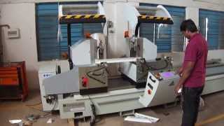 Fom Industrie Double Head Cutting machine for Aluminium amp uPVC BLITZ alwa 500 [upl. by Schreibe]