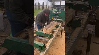 Two logs at once woodlandmills HM126 Portable Sawmill [upl. by Nydroj714]