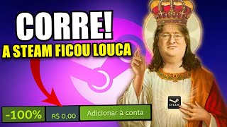 CORRE 9 Jogos Grátis para PC e tem jogo que era CARO E Loucura da STEAM TUDO 90Off [upl. by Trabue702]