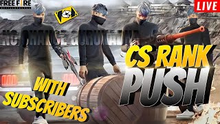 CS RANK PUSH WITH SUBSCRIBERS 😍TAMIL DAY 5 NO CHANCE GURUNADHAfreefirelivetamil freefire [upl. by Burtie13]