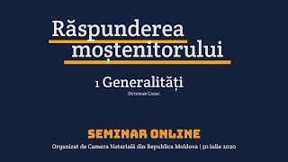 Raspunderea mostenitorului 1 — Generalitati MD [upl. by Casia]