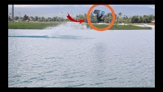 فلوق التزلج على الماء  wakeboarding الاخطر في العالم [upl. by Virgin]