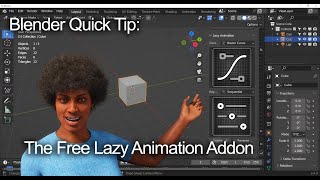 Blender Quick Tip The Free Lazy Animation Addon [upl. by Earased]