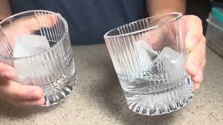 Lilys Home Premium Whiskey Glasses Set of 4 10oz Crystal Old Fashioned Glass  Product Review [upl. by Lectra]