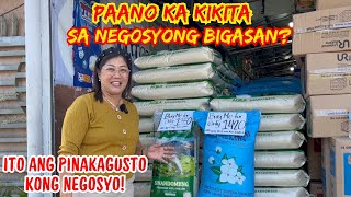 PAANO KA KIKITA SA NEGOSYONG BIGASAN  BIGASANRICE BUSINESS  SOLLES G VLOGS NEGOSYO ATBP [upl. by Atilegna]