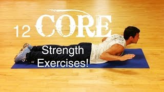 12 Easy Core Strength Exercises to do at Home [upl. by Adelle280]