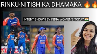 Easy win for team India Superb batting by Rinku  NitishIndia womens won easily against Srilanka [upl. by Alohcin]