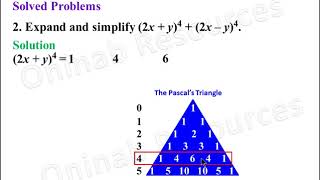 Pascals Triangle and Binomial Expansion [upl. by Naujud]