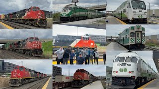 international train day Railfanning madness at Bramalea GO￼ 5112024 [upl. by Iv]