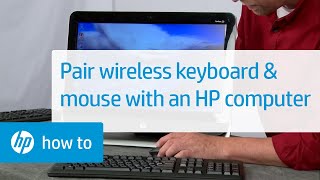 Pairing a Commercial Wireless Keyboard and Mouse with an HP Computer  HP Computers  HP [upl. by Hterrag310]