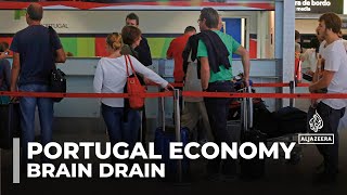 Portugal brain drain Young professionals flee stagnating economy [upl. by Eugene]