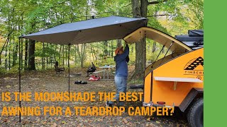 Is the MoonShade the best awning for a teardrop camper MoonShade Review [upl. by Kippy]