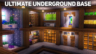 Minecraft Ultimate Underground Base Tutorial how to build [upl. by Ielirol770]