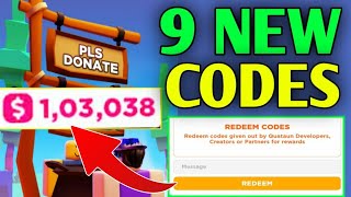 UPD🥺PLS DONATE REDEEM CODES 2024  ROBLOX PLS DONATE CODES  PLS DONATE CODES [upl. by Garceau]