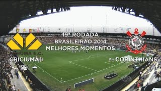 Melhores Momentos  Criciúma 0 x 0 Corinthians  Brasileirão 2014  07092014 [upl. by Lemaceon]