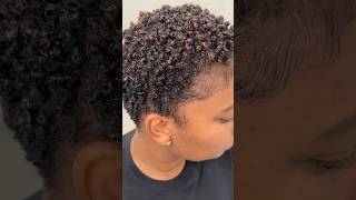 How I get defined curls on short 4C4B natural hair tutorial howto [upl. by Kalila]