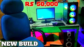 50000 NEW PC BUILD 💻  ALL COMPONENTS REVIEW 🤯  NEW CPU GAMERS DREAM 😨  op gamingpcsetup [upl. by Andrews920]