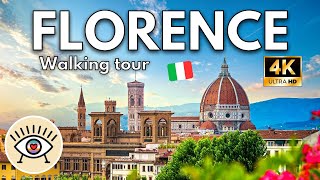 🌼 FLORENCIA Italia ⚜ 4K ✅ TOUR A PIE gratuito con SUBTÍTULOS  WALKING TOUR [upl. by Yma224]