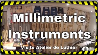 Millimetric Instruments visite express atelier du luthier Florian Schneider [upl. by Kerred90]