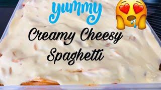 Creamy Spaghetti Filipino Style Spaghetti Creamy Cheesy [upl. by Andersen]